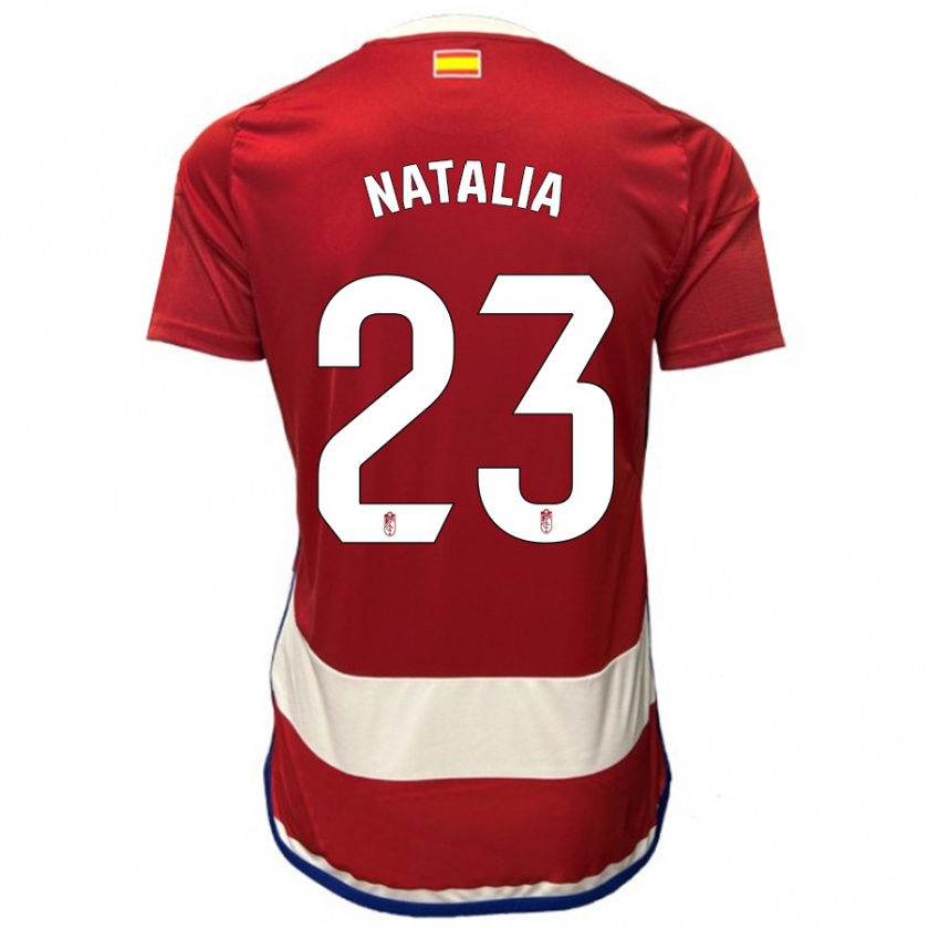 Kandiny Hombre Camiseta Natalia #23 Rojo 1ª Equipación 2023/24 La Camisa Chile