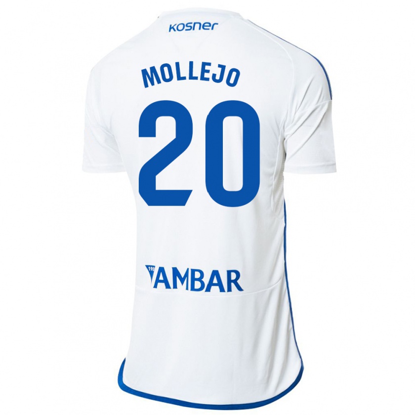 Kandiny Hombre Camiseta Víctor Mollejo #20 Blanco 1ª Equipación 2023/24 La Camisa Chile