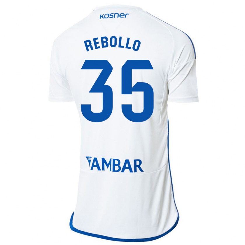 Kandiny Hombre Camiseta Dani Rebollo #35 Blanco 1ª Equipación 2023/24 La Camisa Chile