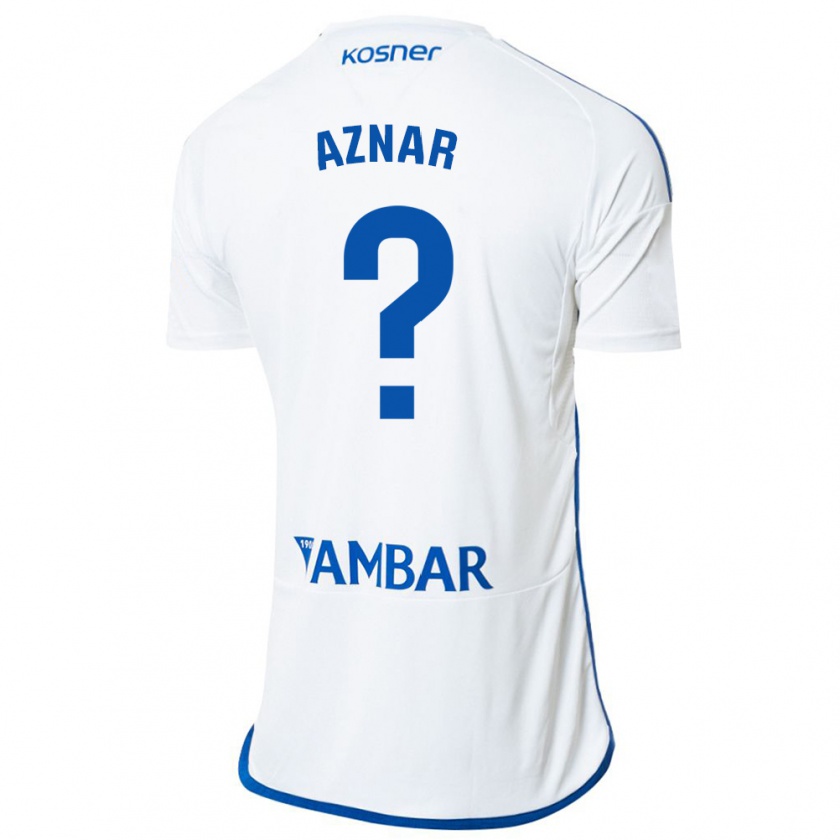 Kandiny Hombre Camiseta Mario Aznar #0 Blanco 1ª Equipación 2023/24 La Camisa Chile