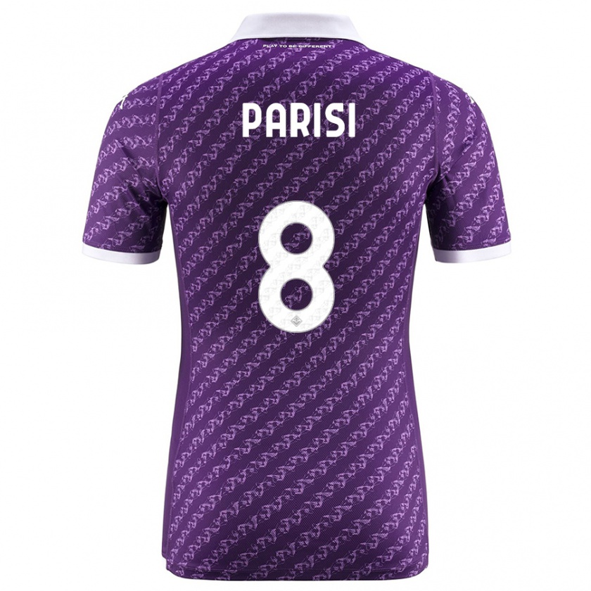 Kandiny Hombre Camiseta Alice Parisi #8 Violeta 1ª Equipación 2023/24 La Camisa Chile