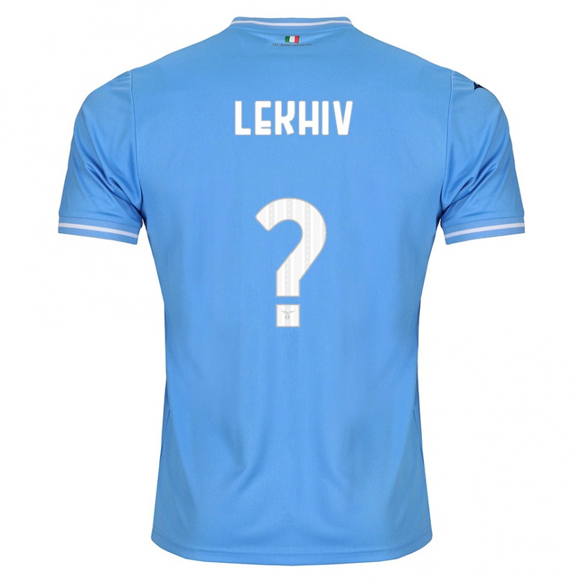 Kandiny Hombre Camiseta Maksym Lekhiv #0 Azul 1ª Equipación 2023/24 La Camisa Chile