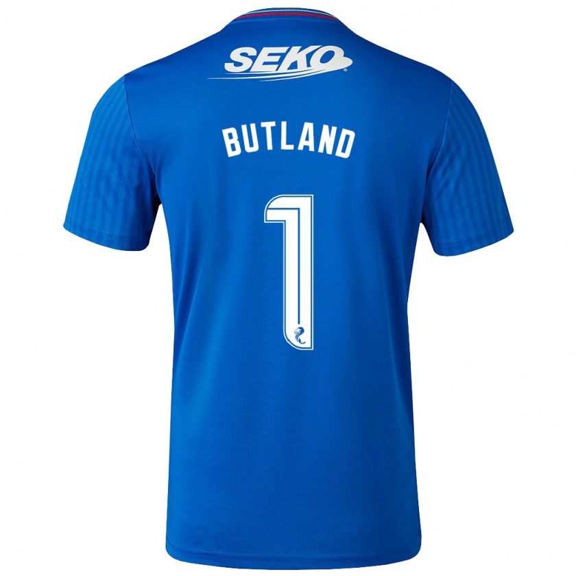 Kandiny Hombre Camiseta Jack Butland #1 Azul 1ª Equipación 2023/24 La Camisa Chile