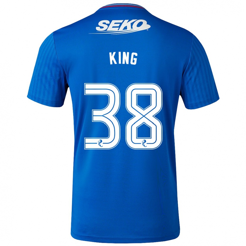 Kandiny Hombre Camiseta Leon King #38 Azul 1ª Equipación 2023/24 La Camisa Chile