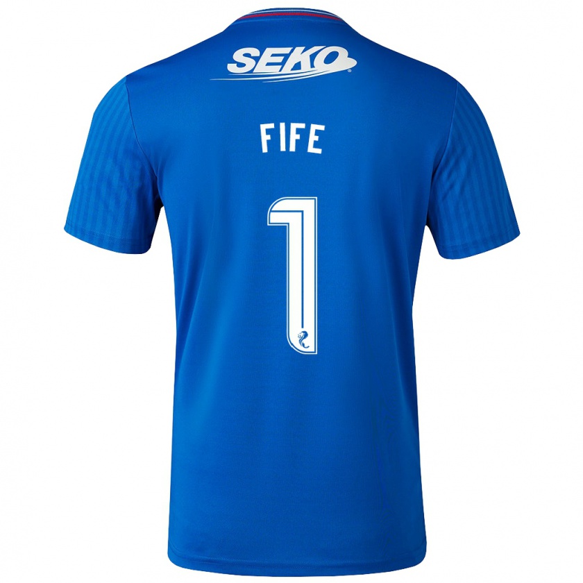 Kandiny Hombre Camiseta Jenna Fife #1 Azul 1ª Equipación 2023/24 La Camisa Chile