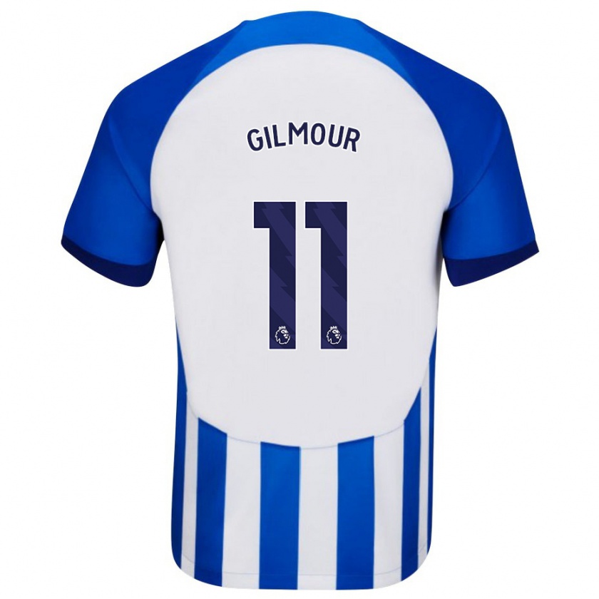 Kandiny Hombre Camiseta Billy Gilmour #11 Azul 1ª Equipación 2023/24 La Camisa Chile