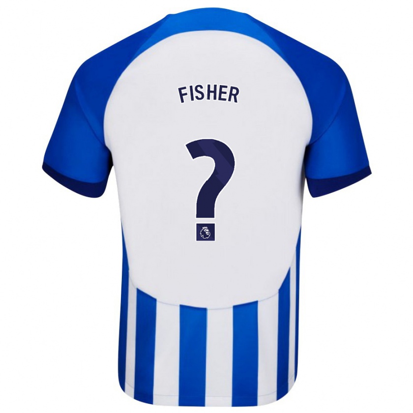 Kandiny Hombre Camiseta Hugo Fisher #0 Azul 1ª Equipación 2023/24 La Camisa Chile