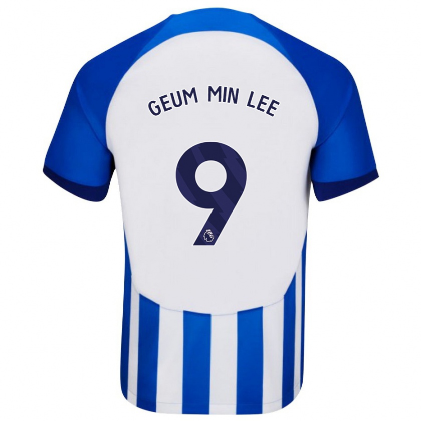 Kandiny Hombre Camiseta Lee Geum-Min #9 Azul 1ª Equipación 2023/24 La Camisa Chile