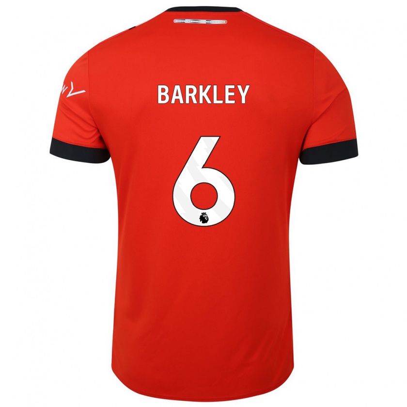 Kandiny Hombre Camiseta Ross Barkley #6 Rojo 1ª Equipación 2023/24 La Camisa Chile
