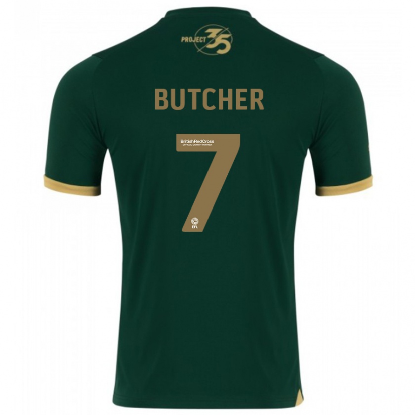 Kandiny Hombre Camiseta Matt Butcher #7 Verde 1ª Equipación 2023/24 La Camisa Chile