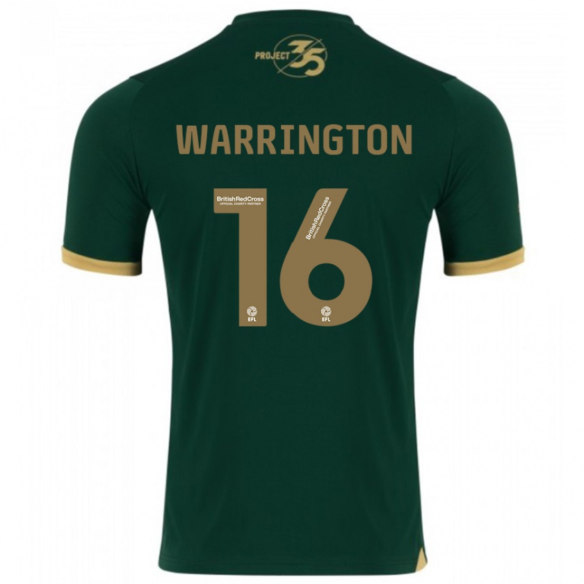 Kandiny Hombre Camiseta Lewis Warrington #16 Verde 1ª Equipación 2023/24 La Camisa Chile