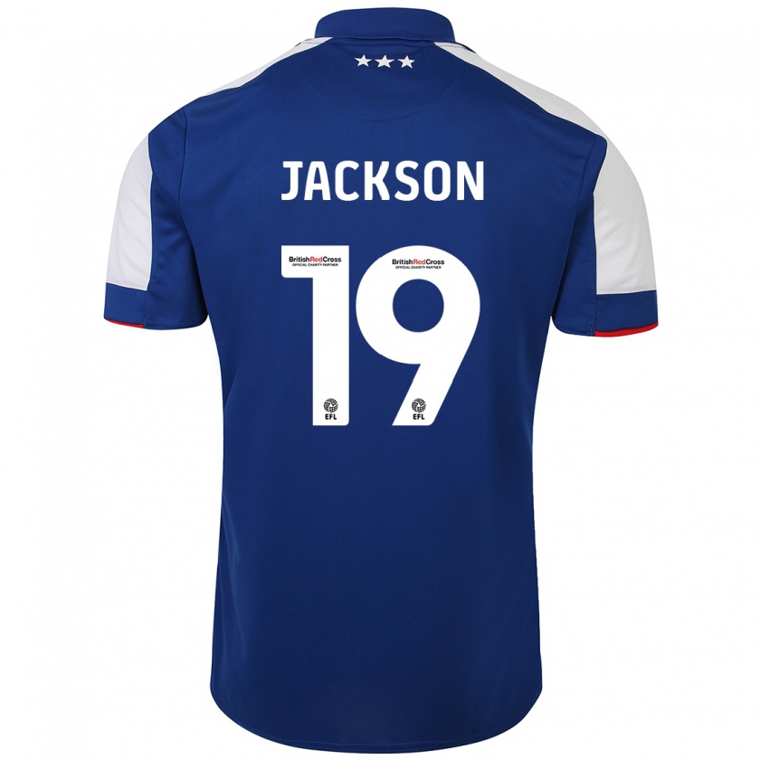 Kandiny Hombre Camiseta Kayden Jackson #19 Azul 1ª Equipación 2023/24 La Camisa Chile