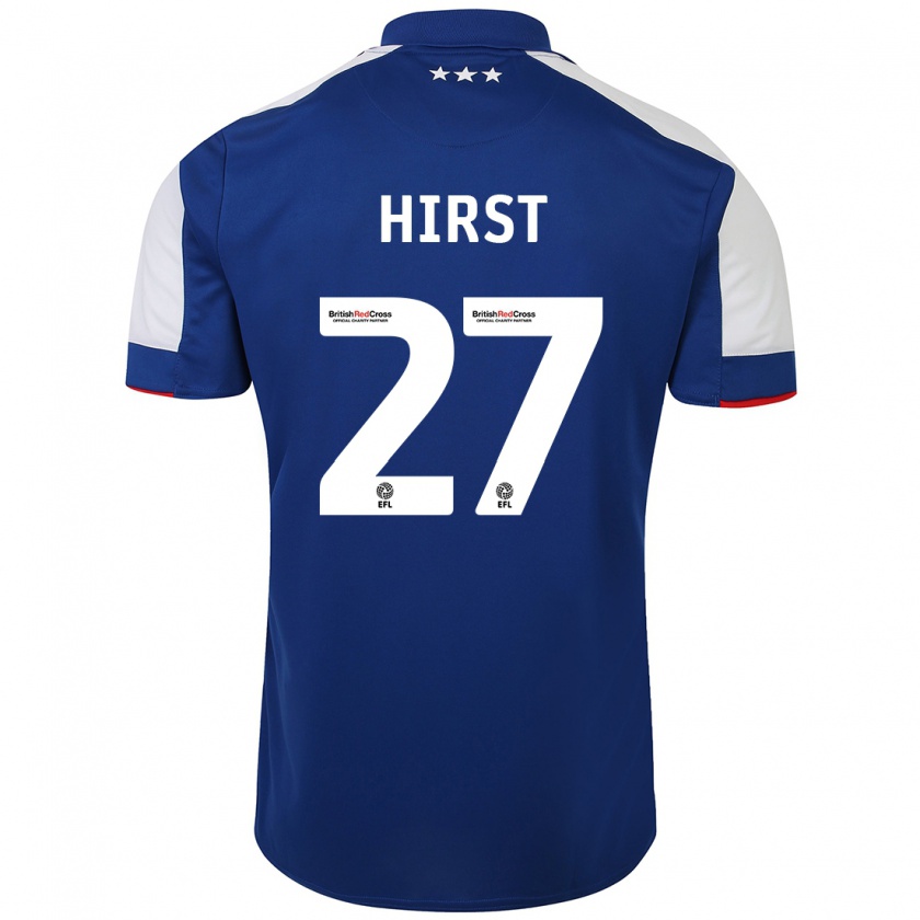 Kandiny Hombre Camiseta George Hirst #27 Azul 1ª Equipación 2023/24 La Camisa Chile
