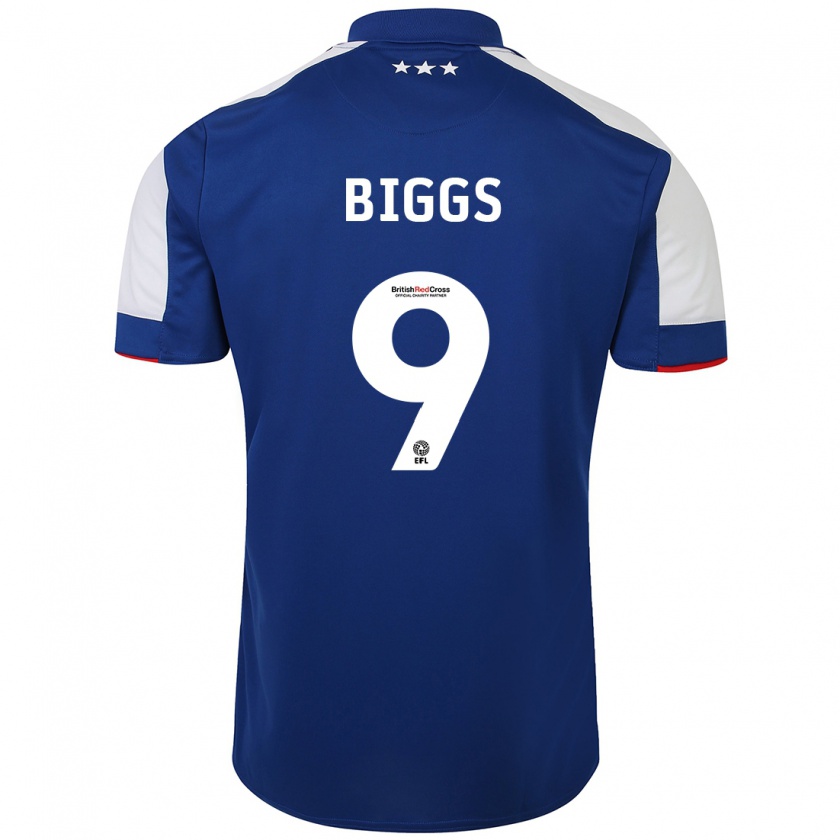 Kandiny Hombre Camiseta Maddie Biggs #9 Azul 1ª Equipación 2023/24 La Camisa Chile