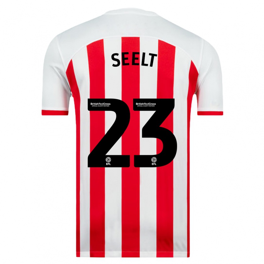Kandiny Hombre Camiseta Jenson Seelt #23 Blanco 1ª Equipación 2023/24 La Camisa Chile