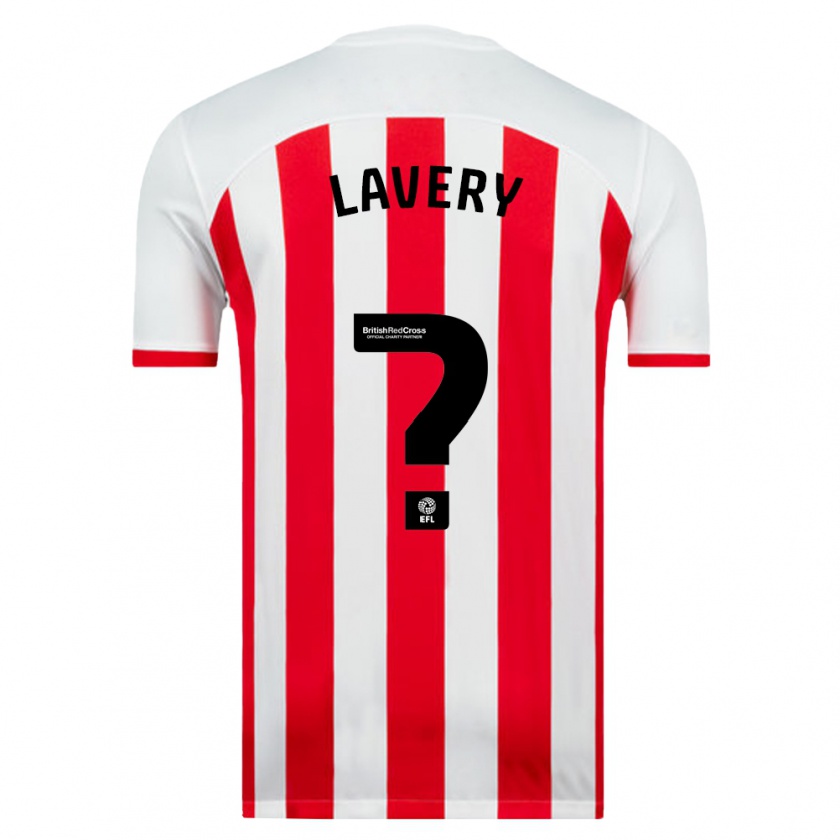 Kandiny Hombre Camiseta Thomas Lavery #0 Blanco 1ª Equipación 2023/24 La Camisa Chile