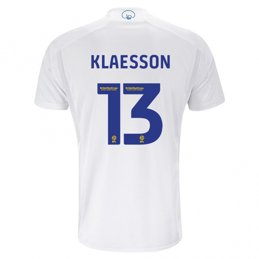 Kandiny Hombre Camiseta Kristoffer Klaesson #13 Blanco 1ª Equipación 2023/24 La Camisa Chile