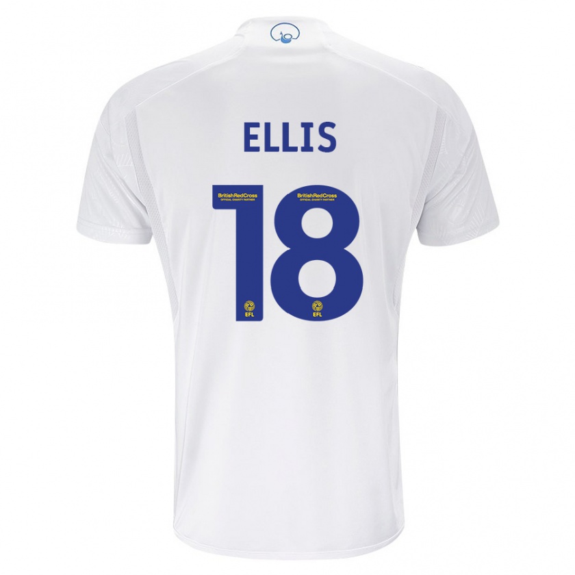 Kandiny Hombre Camiseta Macy Ellis #18 Blanco 1ª Equipación 2023/24 La Camisa Chile