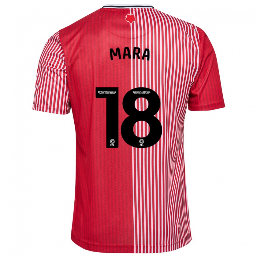 Kandiny Hombre Camiseta Sékou Mara #18 Rojo 1ª Equipación 2023/24 La Camisa Chile