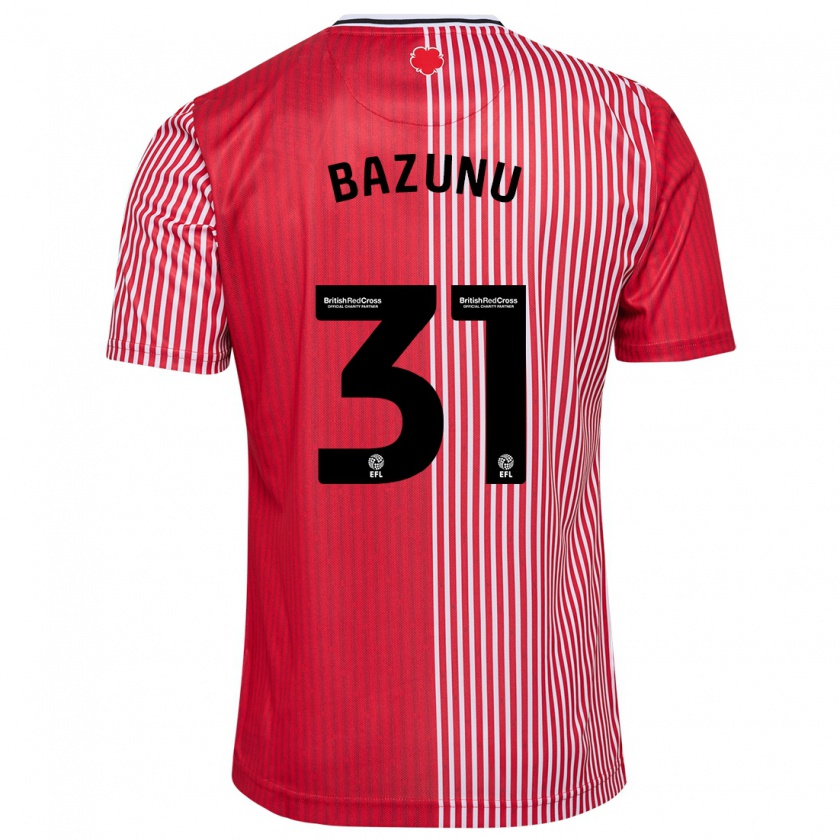 Kandiny Hombre Camiseta Gavin Bazunu #31 Rojo 1ª Equipación 2023/24 La Camisa Chile