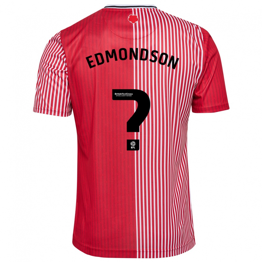 Kandiny Hombre Camiseta Tyler Edmondson #0 Rojo 1ª Equipación 2023/24 La Camisa Chile