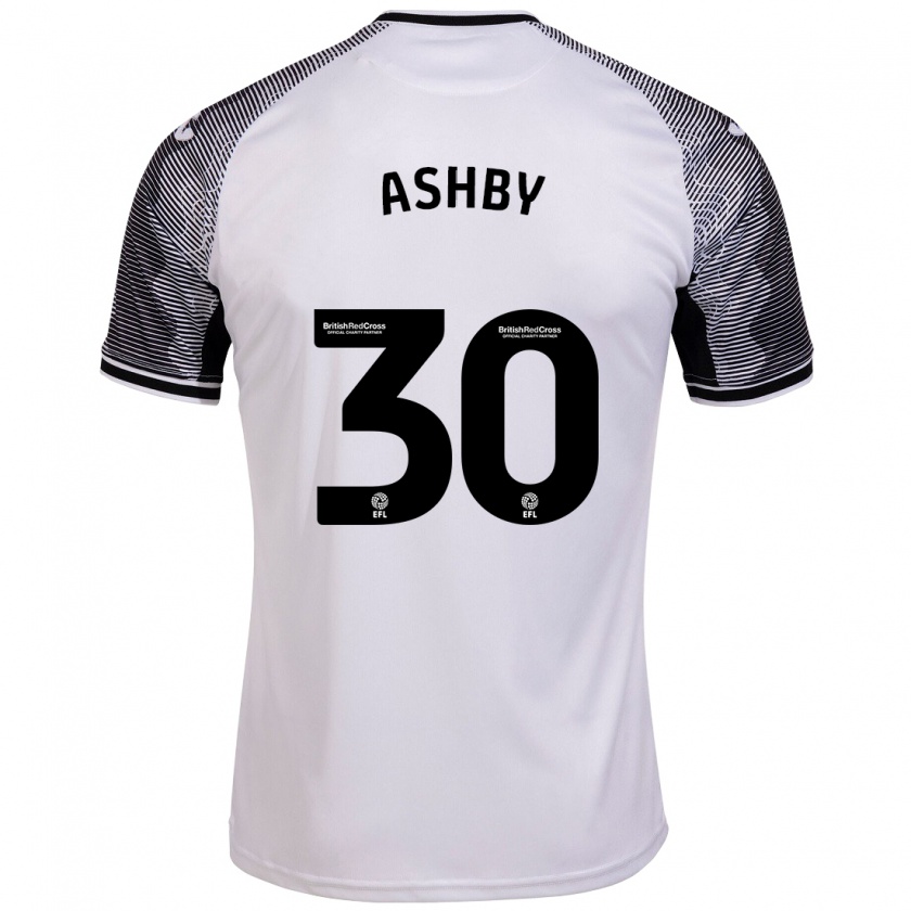 Kandiny Hombre Camiseta Harrison Ashby #30 Blanco 1ª Equipación 2023/24 La Camisa Chile