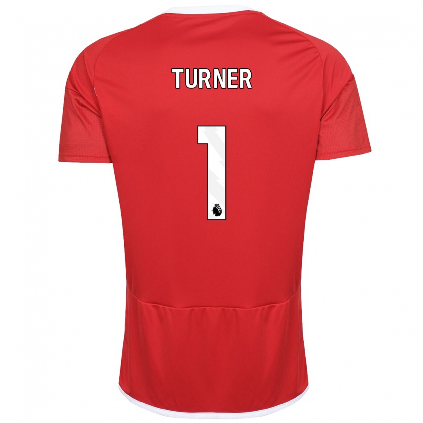 Kandiny Hombre Camiseta Matt Turner #1 Rojo 1ª Equipación 2023/24 La Camisa Chile