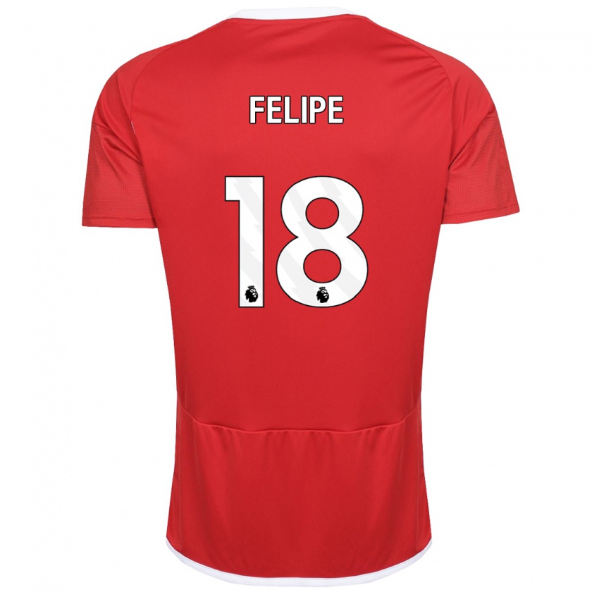 Kandiny Hombre Camiseta Felipe #18 Rojo 1ª Equipación 2023/24 La Camisa Chile