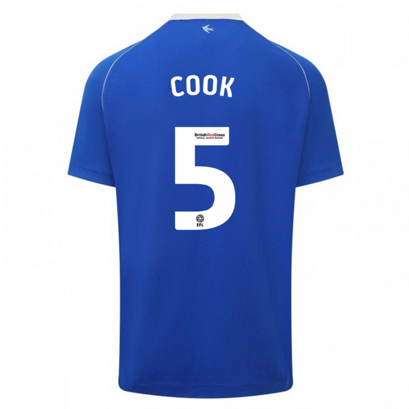 Kandiny Hombre Camiseta Freddie Cook #5 Azul 1ª Equipación 2023/24 La Camisa Chile