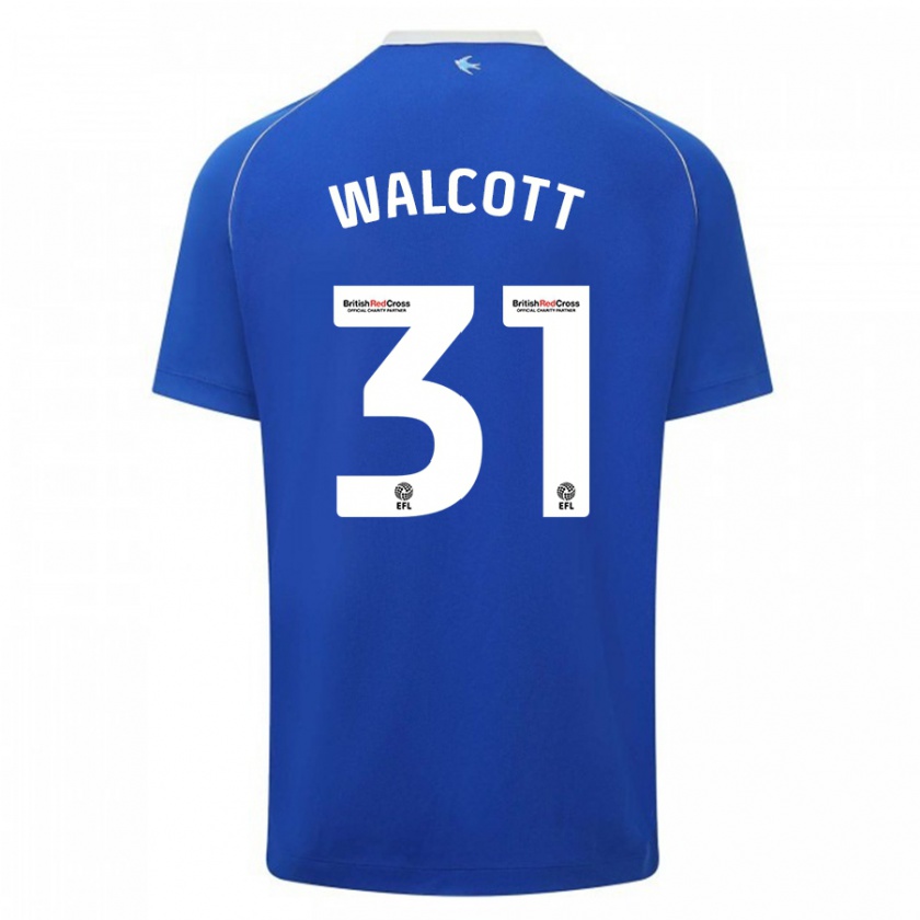 Kandiny Hombre Camiseta Malachi Fagan-Walcott #31 Azul 1ª Equipación 2023/24 La Camisa Chile