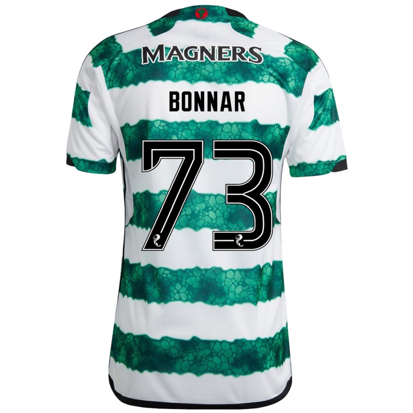 Kandiny Hombre Camiseta Jude Bonnar #73 Verde 1ª Equipación 2023/24 La Camisa Chile