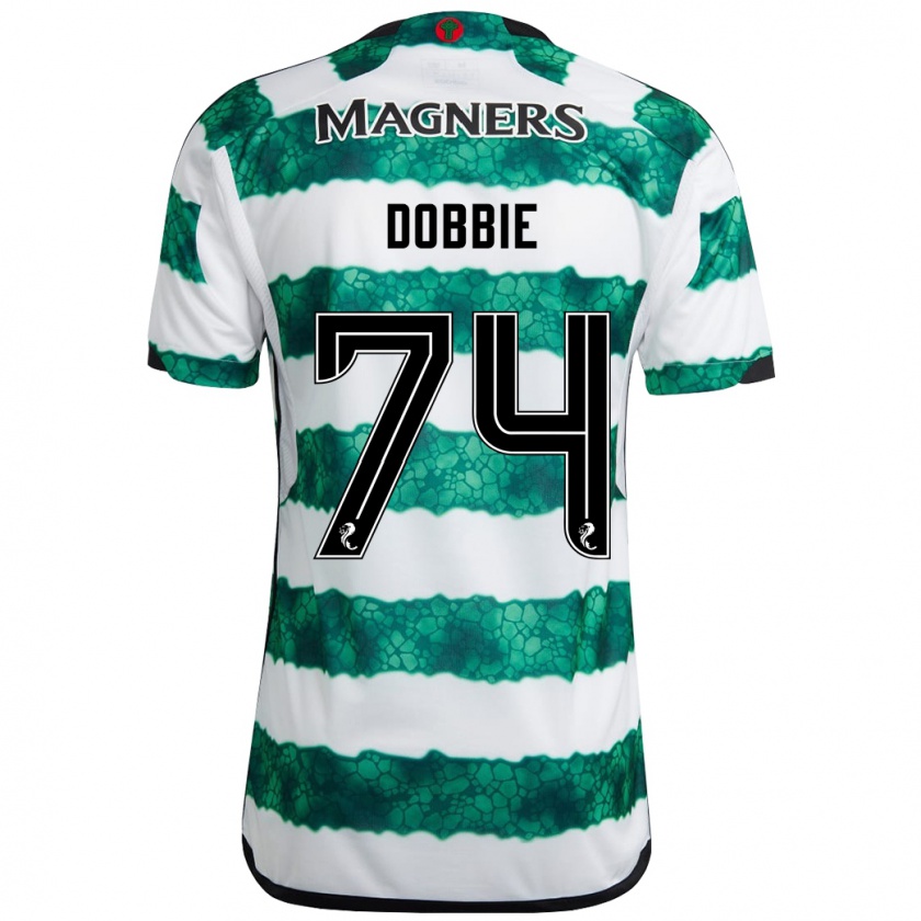 Kandiny Hombre Camiseta Lewis Dobbie #74 Verde 1ª Equipación 2023/24 La Camisa Chile