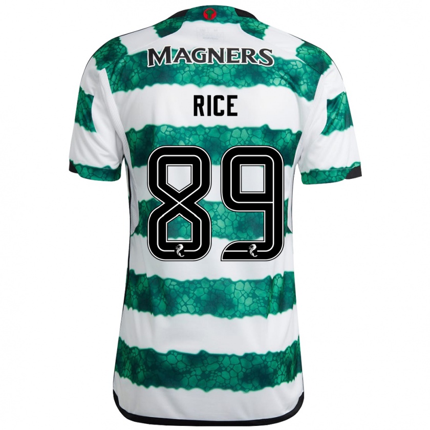 Kandiny Hombre Camiseta Aidan Rice #89 Verde 1ª Equipación 2023/24 La Camisa Chile