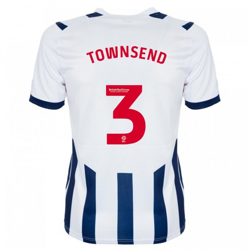 Kandiny Hombre Camiseta Conor Townsend #3 Blanco 1ª Equipación 2023/24 La Camisa Chile