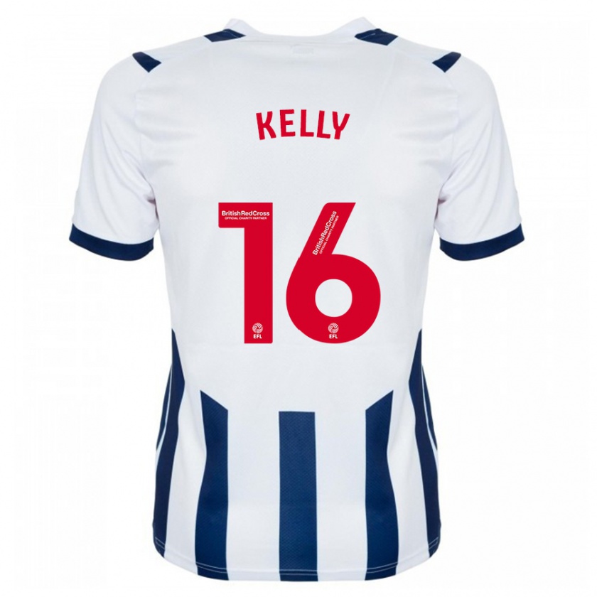 Kandiny Hombre Camiseta Martin Kelly #16 Blanco 1ª Equipación 2023/24 La Camisa Chile