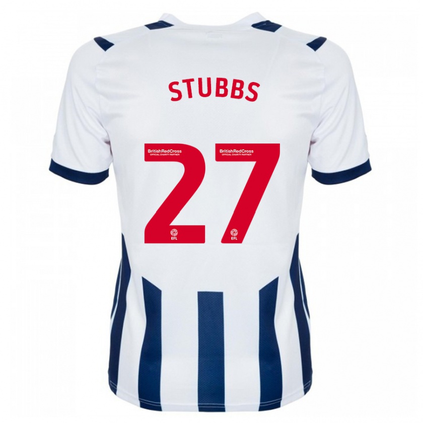 Kandiny Hombre Camiseta Olivia Stubbs #27 Blanco 1ª Equipación 2023/24 La Camisa Chile
