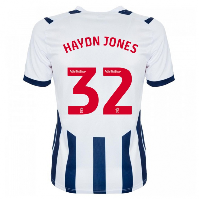 Kandiny Hombre Camiseta Mackenzie Haydn-Jones #32 Blanco 1ª Equipación 2023/24 La Camisa Chile