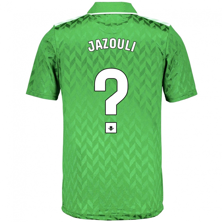 Kandiny Hombre Camiseta Mohamed Jazouli #0 Verde 2ª Equipación 2023/24 La Camisa Chile