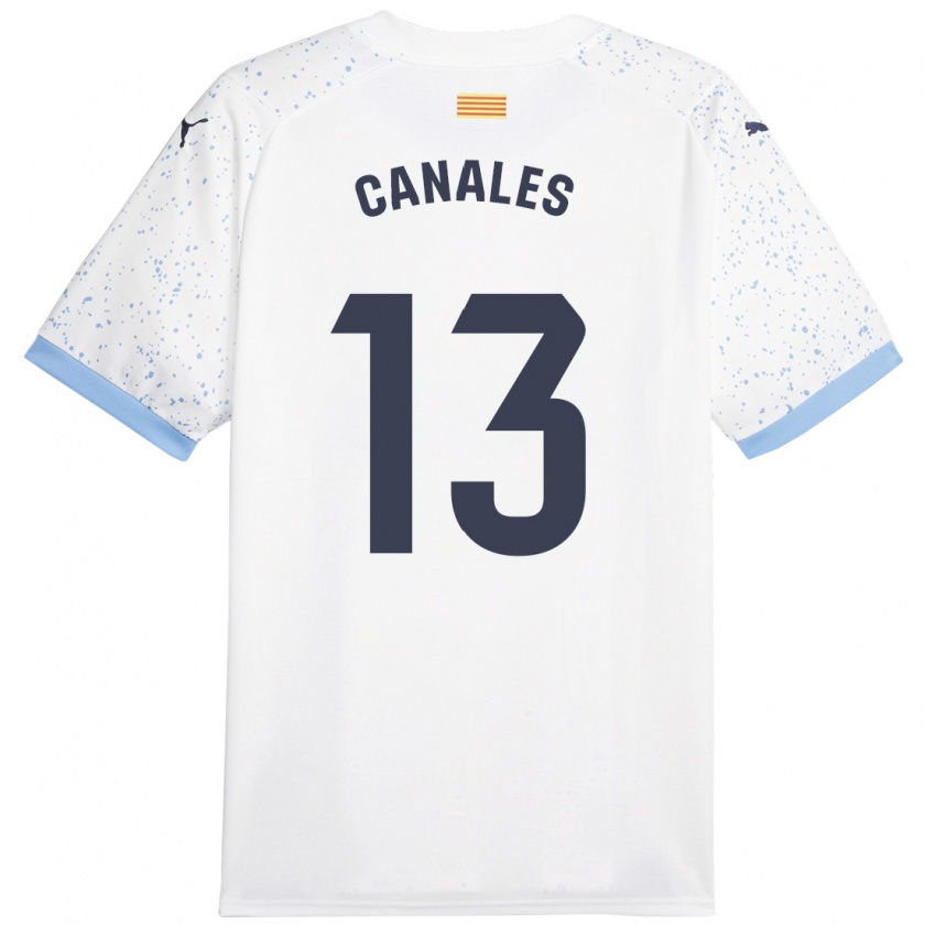 Kandiny Hombre Camiseta Juanvi Canales #13 Blanco 2ª Equipación 2023/24 La Camisa Chile