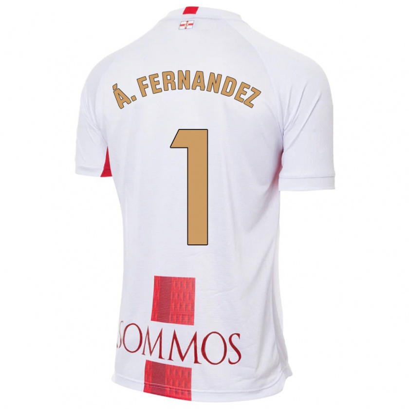 Kandiny Hombre Camiseta Álvaro Fernández #1 Blanco 2ª Equipación 2023/24 La Camisa Chile