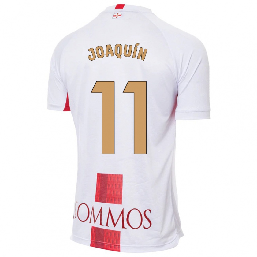 Kandiny Hombre Camiseta Joaquín Muñoz #11 Blanco 2ª Equipación 2023/24 La Camisa Chile