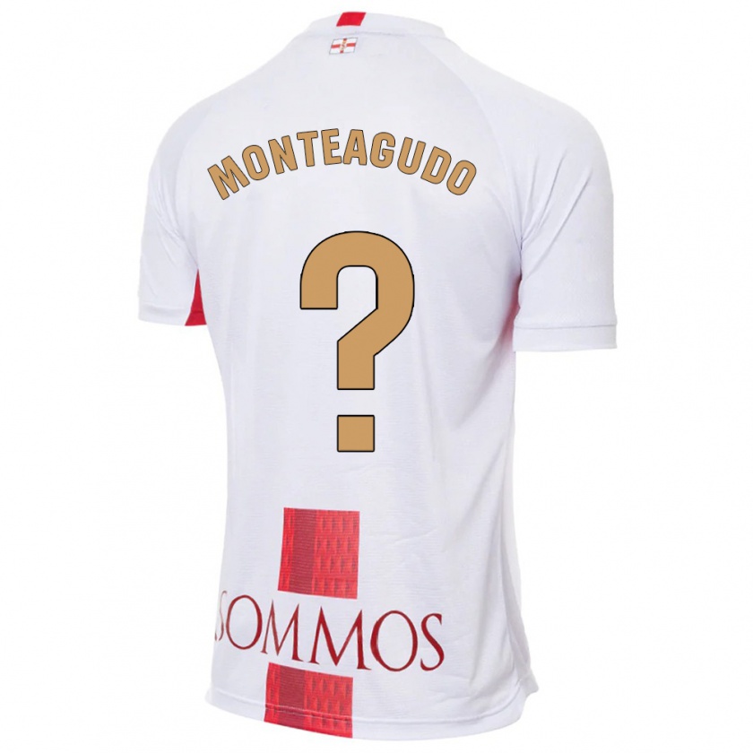 Kandiny Hombre Camiseta Miguel Monteagudo #0 Blanco 2ª Equipación 2023/24 La Camisa Chile