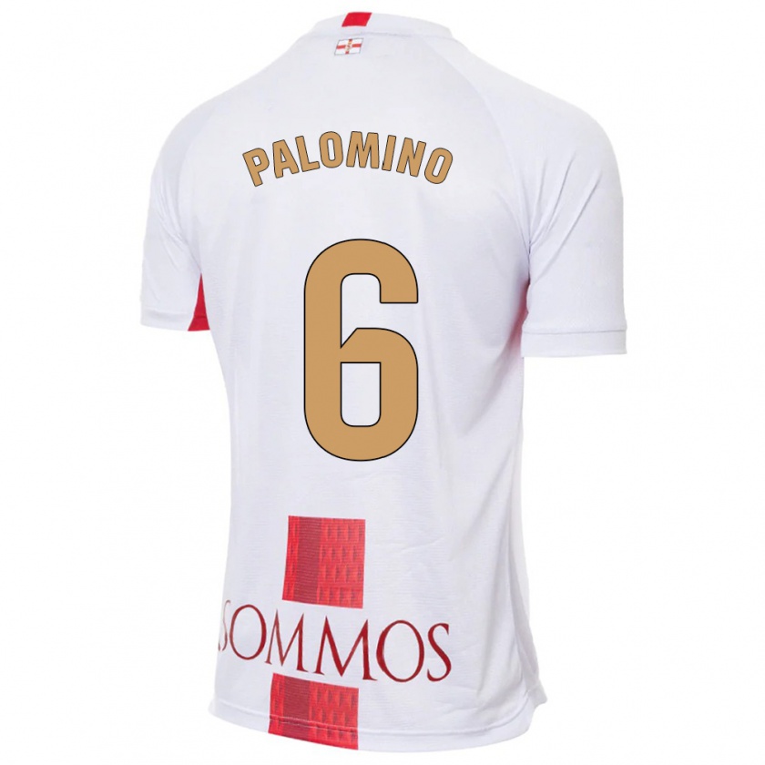 Kandiny Hombre Camiseta Yolanda Palomino #6 Blanco 2ª Equipación 2023/24 La Camisa Chile