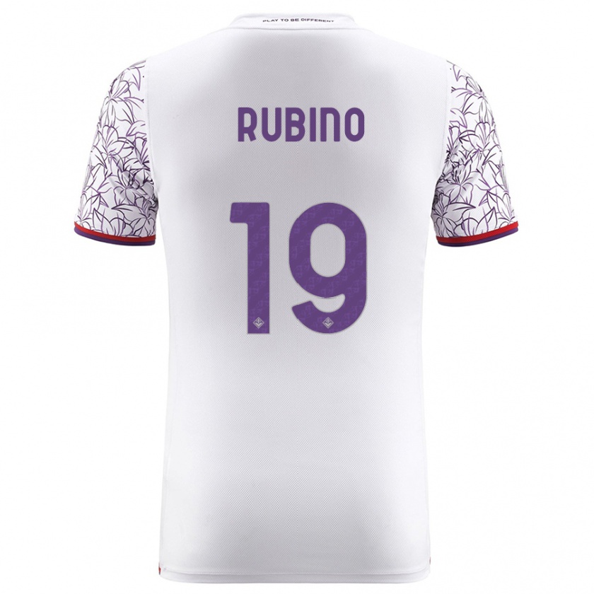 Kandiny Hombre Camiseta Tommaso Rubino #19 Blanco 2ª Equipación 2023/24 La Camisa Chile