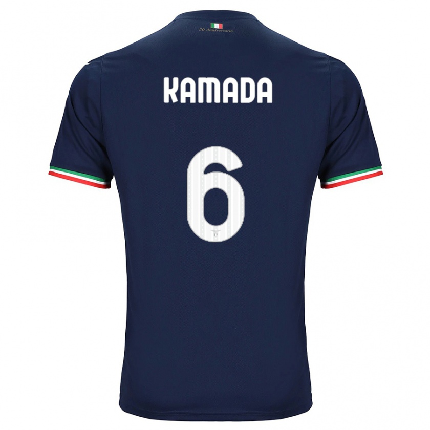 Kandiny Hombre Camiseta Daichi Kamada #6 Armada 2ª Equipación 2023/24 La Camisa Chile