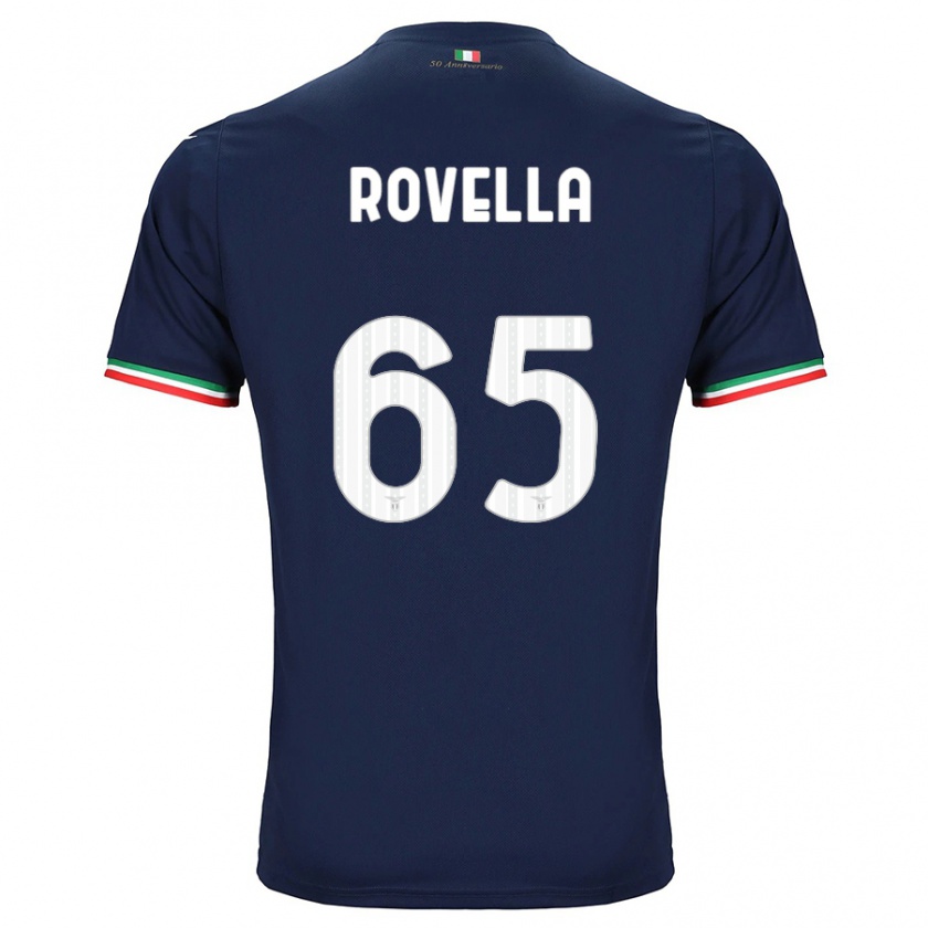 Kandiny Hombre Camiseta Nicolò Rovella #65 Armada 2ª Equipación 2023/24 La Camisa Chile