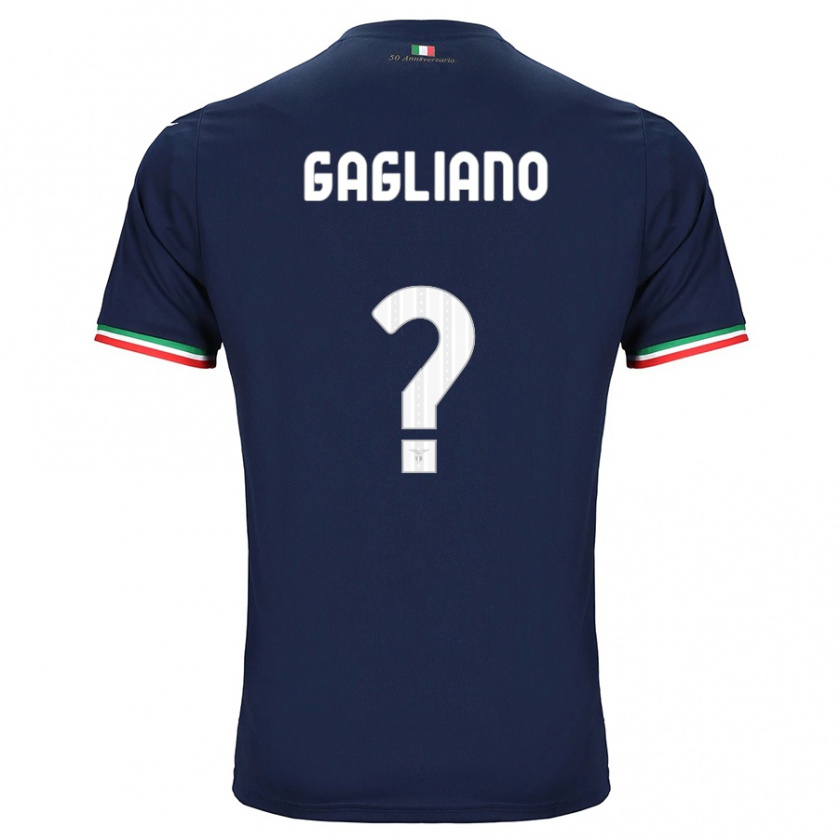 Kandiny Hombre Camiseta Mattia Gagliano #0 Armada 2ª Equipación 2023/24 La Camisa Chile