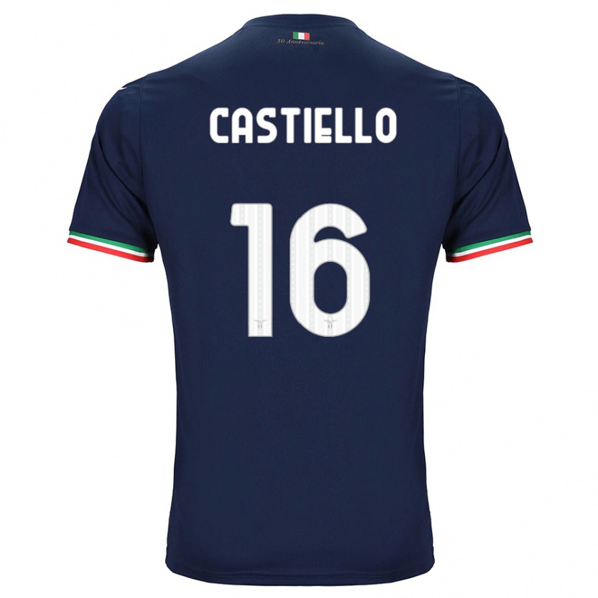 Kandiny Hombre Camiseta Antonietta Castiello #16 Armada 2ª Equipación 2023/24 La Camisa Chile