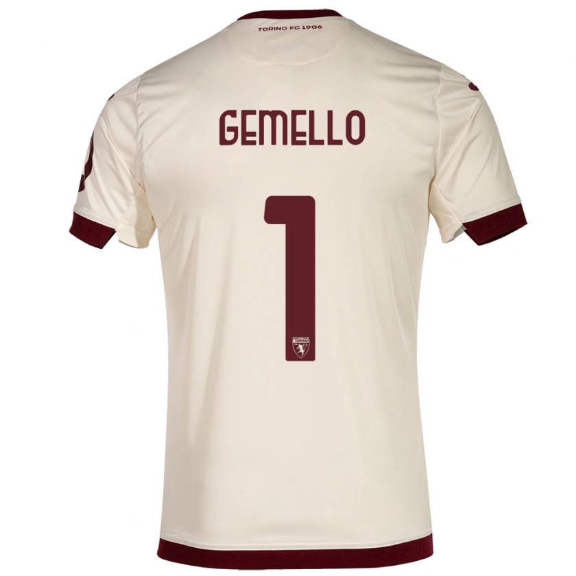 Kandiny Hombre Camiseta Luca Gemello #1 Champán 2ª Equipación 2023/24 La Camisa Chile
