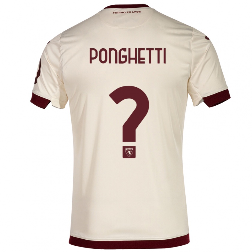Kandiny Hombre Camiseta Matteo Ponghetti #0 Champán 2ª Equipación 2023/24 La Camisa Chile